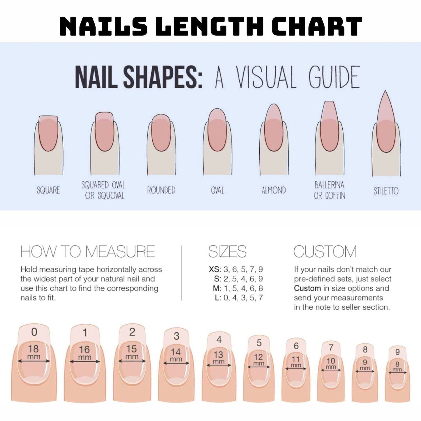 Black Half And White French Acrylic Nails | Press on Nails Gel | Custom Nails | Fake Nails | Cute Fun Colorful | Best Friend Gift
